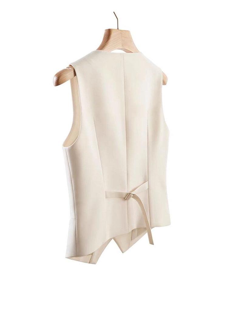 Chaleco versátil sin mangas para mujer: Ropa de Trabajo Profesional para Primavera y Otoño