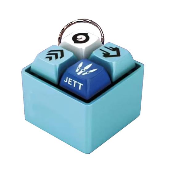 

1/2Pcs 4-Keys Fidget Keyboard Toy Stress Anxiety Relief Keyboard Finger Clicker Keychain with Sound LED Light Decompression Button Sensory Toy