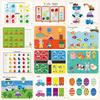 Montessori Paste Quiet Book Children Toy Paste My First Busy Kids Book Animal Number Matching Puzzle Game Educational Toy Libros