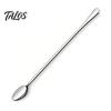 Multi Use Kitchen Spoons Stainless Steel Long Handle Mixing Spoon, Polished Metal Stirring Ice Cream Scoops Tall Glass Bar Spoon for Cocktails