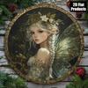 Metal Wall Sign Magic Deer Christmas Art Home Decor 20x20 Cm
