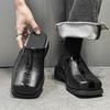 Platform Half Shoes For Men Leather Backless Semi-Drag Casual Shoes Men's Loafers Slippers Mules Open-back Sandals Slip-On Flats