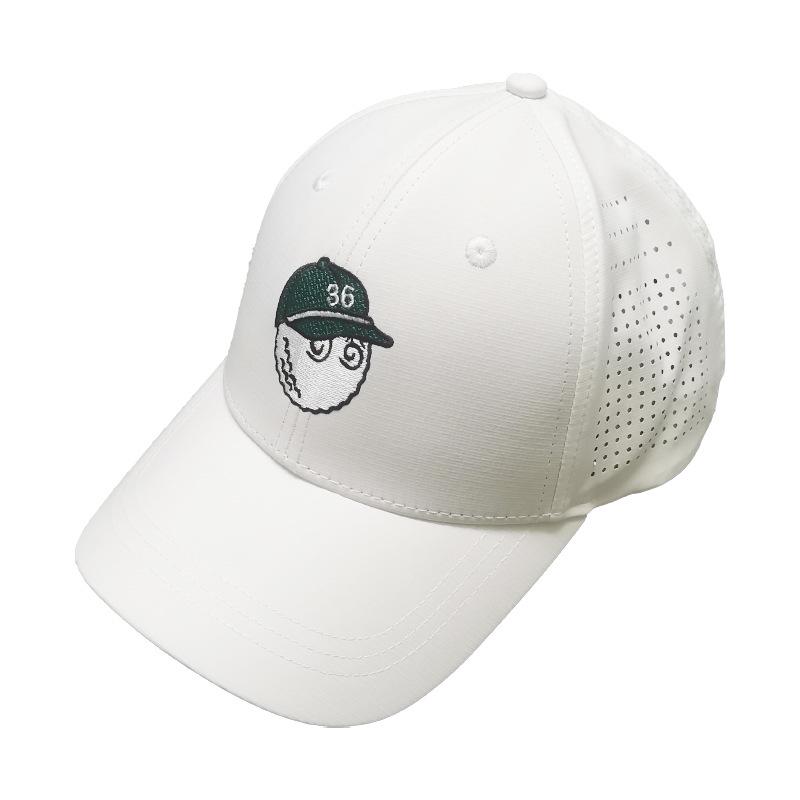 Cross Golf Embroidered Sun Protection Duckbill Cap for Men & Women M/L белый