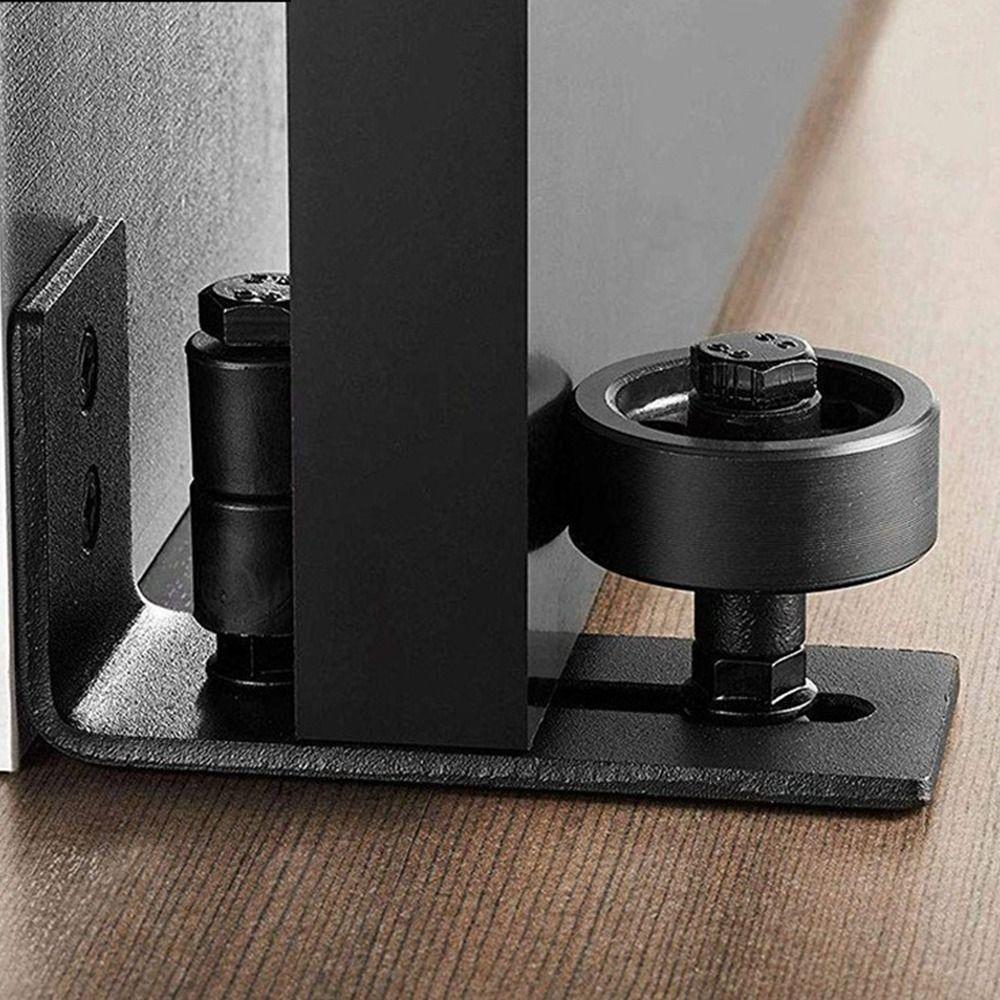 Stay Roller Door Slides Rails Adjustable Sliding Barn Bottom Sliding Door Guide  for Barn Door