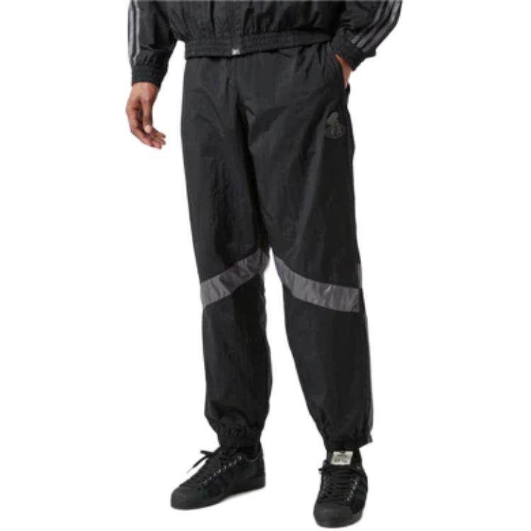Adidas Originals X Fucking Awesome Collaboration Casual Fashion Comfortable Cuffed Sweatpants Unisex Bottoms Black Granite JI9041