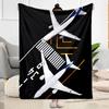 Airport Runway Design Flannel Blanket - Soft and Suitable for Sofas, Beds, Offices, Travel, All Seasons, and The Best Gift for The Holidays.