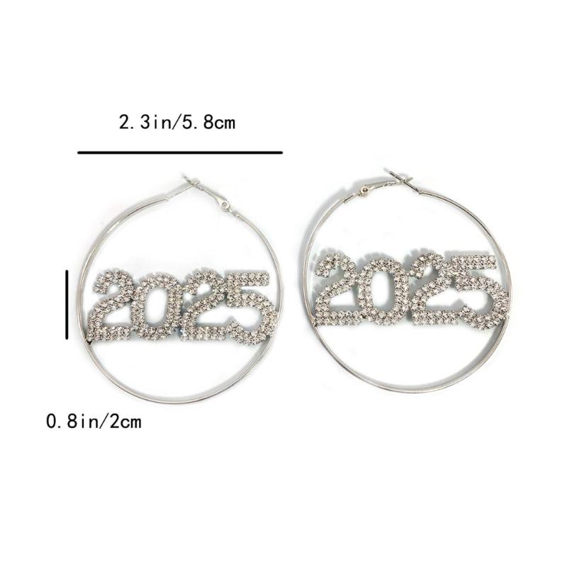 Elegant 2025 Pendant Earrings Jewelry Accessory for Women with Rhinestones Home Accent and Unique Long Designs