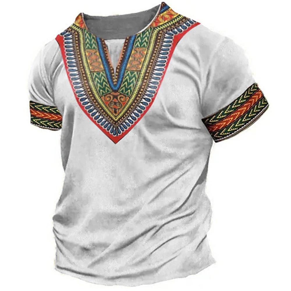 New Clothes 3d print For Men Dashiki T Shirt Traditional Wear Clothing Short Sleeve Casual Retro Streetwear Vintage Ethnic Style