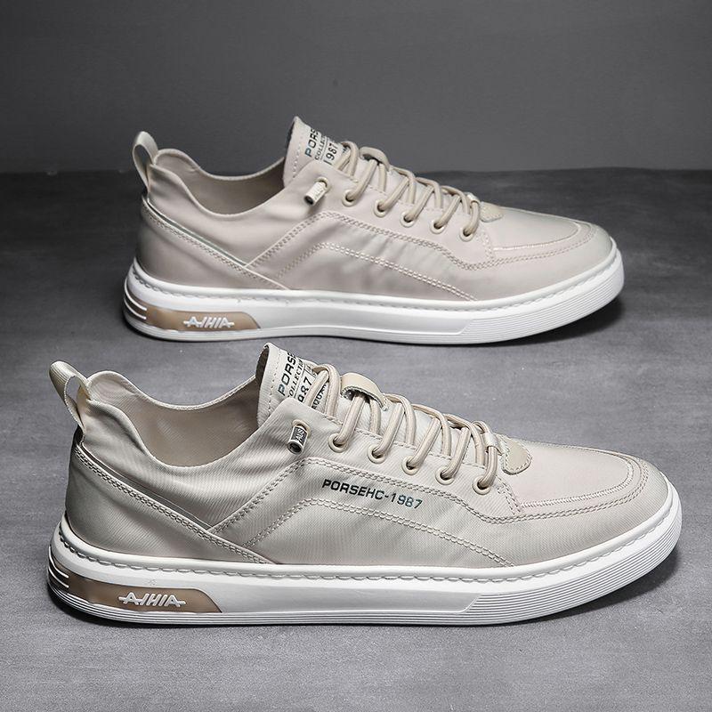 

Мужские парусиновые слипоны на весну 2025 года - Мягкая подошва, Увеличивающие рост, Износостойкие, Повседневный спортивный стиль. 39