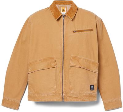 Mid-season Jacket Strafford Jacket Made of Washed Canvas Yellow