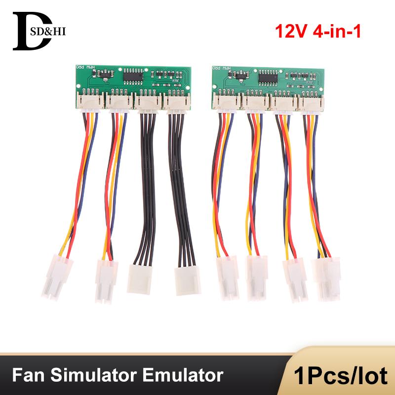 12V 4 In 1 Square 4Pin Fan Simulator Emulator Special For Antminer S21 S19kpro T21 KS5 KS5pro Fan Spoofer Dummer