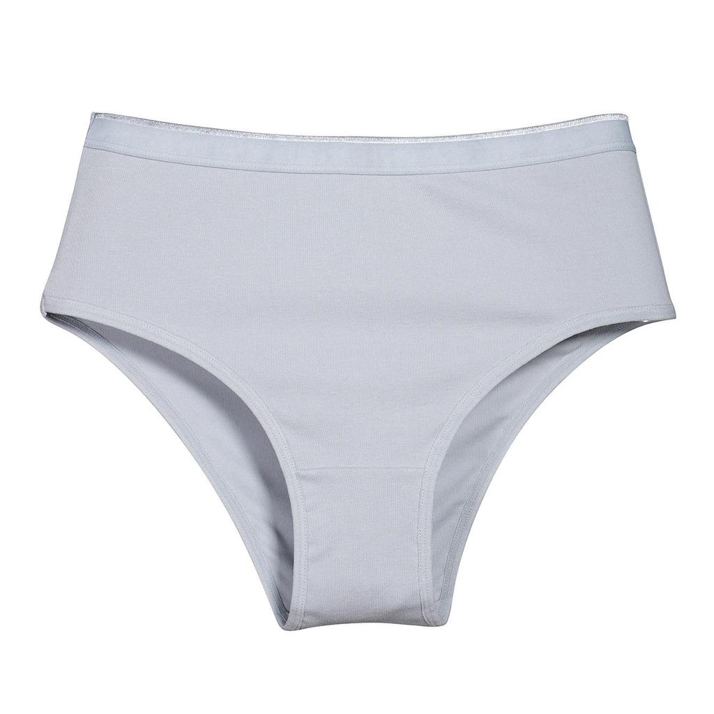 Damen-Panties in Übergröße mit hohem Bund aus reiner Baumwolle - Atmungsaktiv, Europäischer & Amerikanischer Stil, Halbe Hüftabdeckung, Bauchkontrolle.