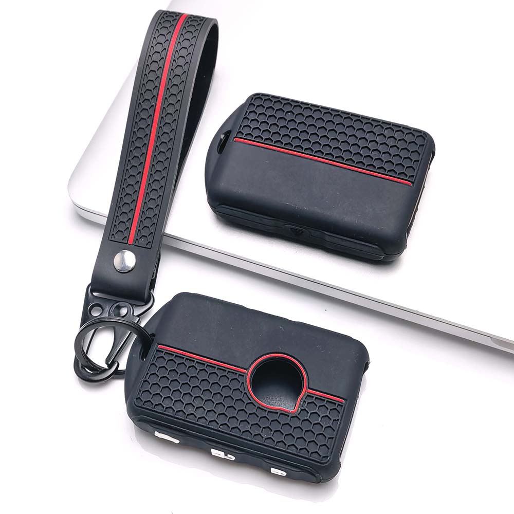 Key Cover Keychain for Volvo EX30 EX90 XC90 XC60 S90 V90 S60 V60 XC40 Card Soft Silicone Protective Cover Anti-Scratch Guard Shockproof