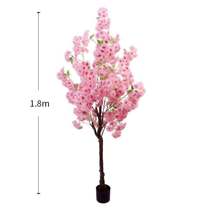 Large Artificial Cherry Blossom Tree for Indoor Display and Landscape Decoration