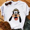 Fashion Disney Cartoon Men Tees Mickey Mouse T Shirt Women Summer Family Clothing Female T-shirts Streetwear Y2k Ladies Blouses
