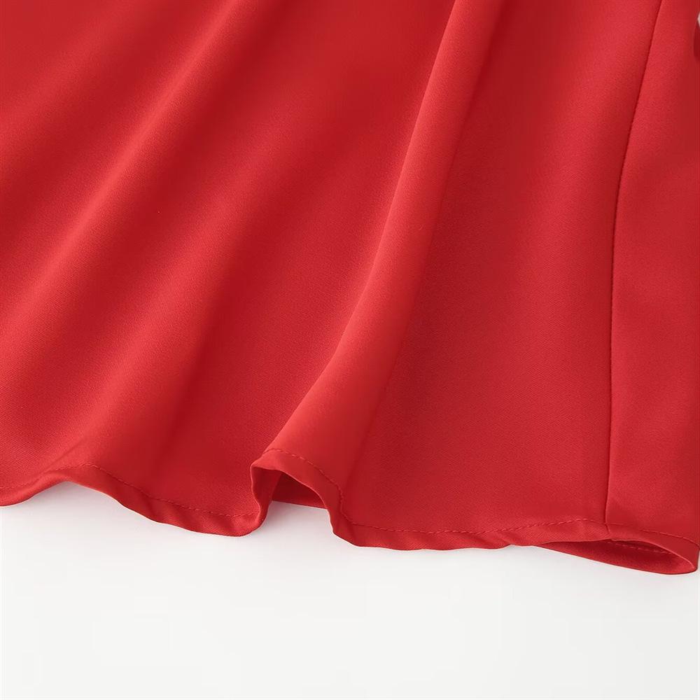 2025 Spring/Summer Women's Backless Halter Cowl Neck Silk Satin Midi Dress