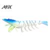 Glitter Shrimp Lure 9.5cm/4.8g TPE Soft Bionic Bait, Realistic Lure, Simulation Fishing Lures Prawn Swim Bait for Freshwater Saltwater Trout