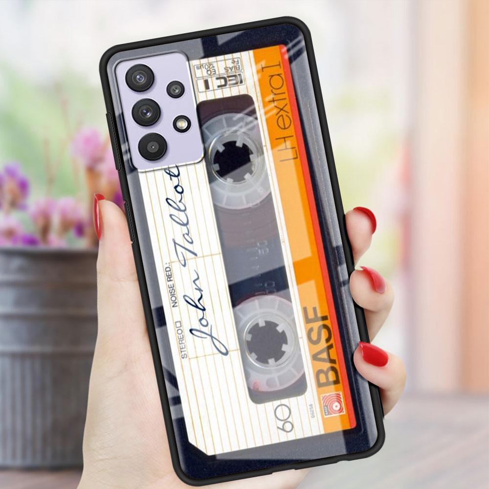 Vintage Kamera Kassette Glas Fall Für Samsung Galaxy A52 A71 A50 A51 A70 A21s A31 A72 A10 A12 A30 A22 5G Telefon Abdeckung