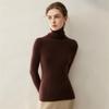 Women's Ribbed Slim Fit Cashmere Sweater - High-Neck, Versatile, 2026 Autumn/Winter Collection