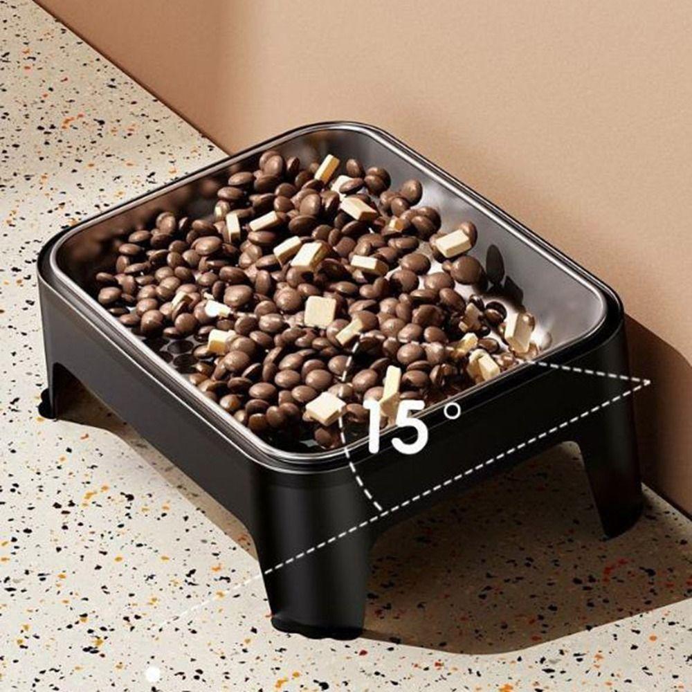 Neck Protection Stainless Steel Dog Bowl Large Capacity Pets Food Water Bowls  for Dogs Cats