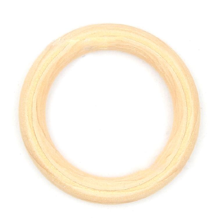 Sada přírodních dřevěných kroužků 15-100 mm Kulaté dřevěné kroužky pro macramé Fotografické rekvizity