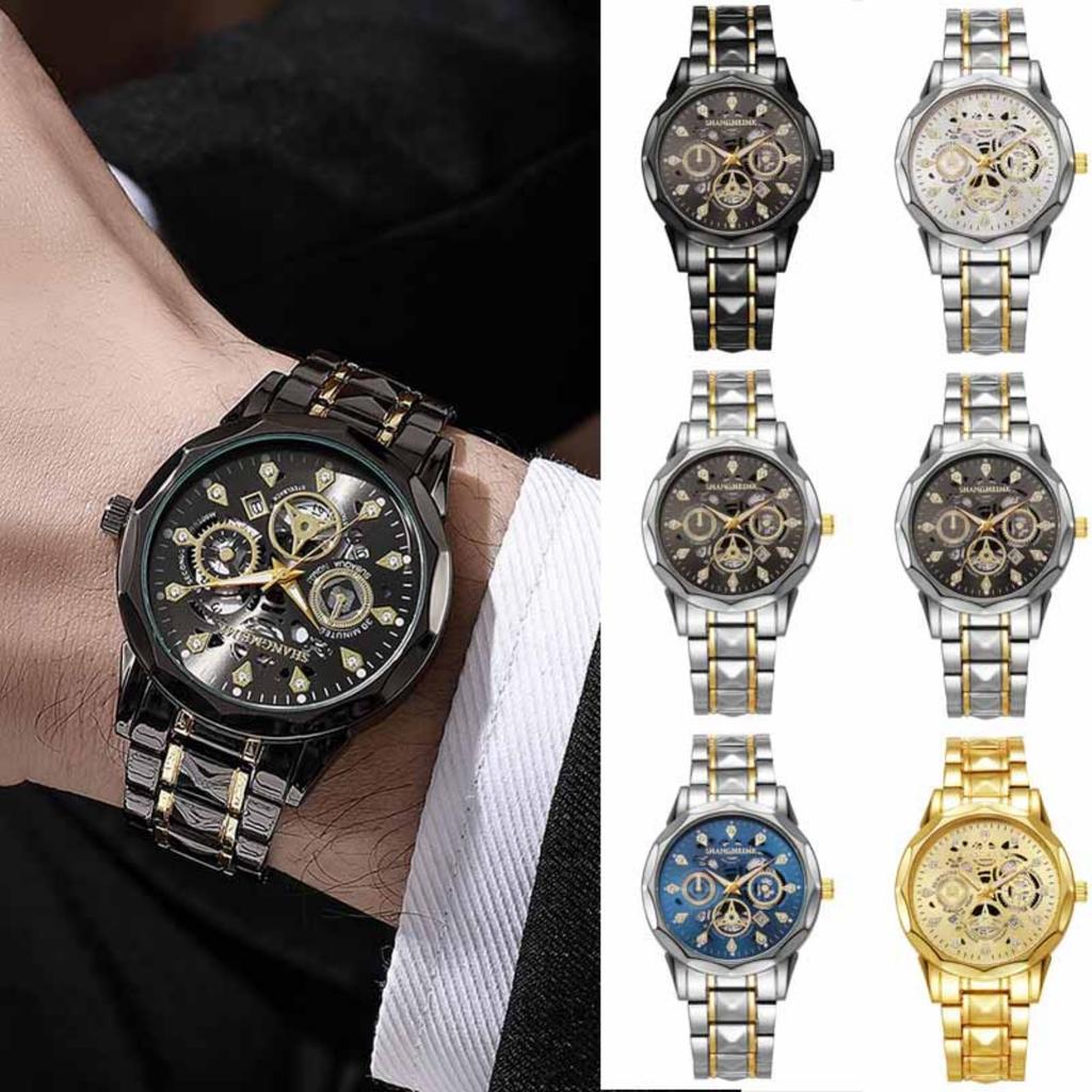 Men's Waterproof Luminous Running Alarm Clock Watch