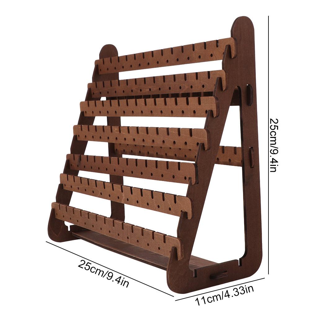 Large Capacity Wood  Earring Holder Anti-slip Jewelry Stall Display Retro Earring Rack  Women