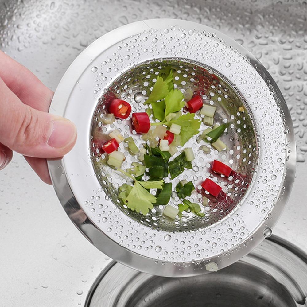 3 Pack 4.45 Inch Diameter Sink Strainer Wide Edge Sink Drain Strainer  Bathroom Sink