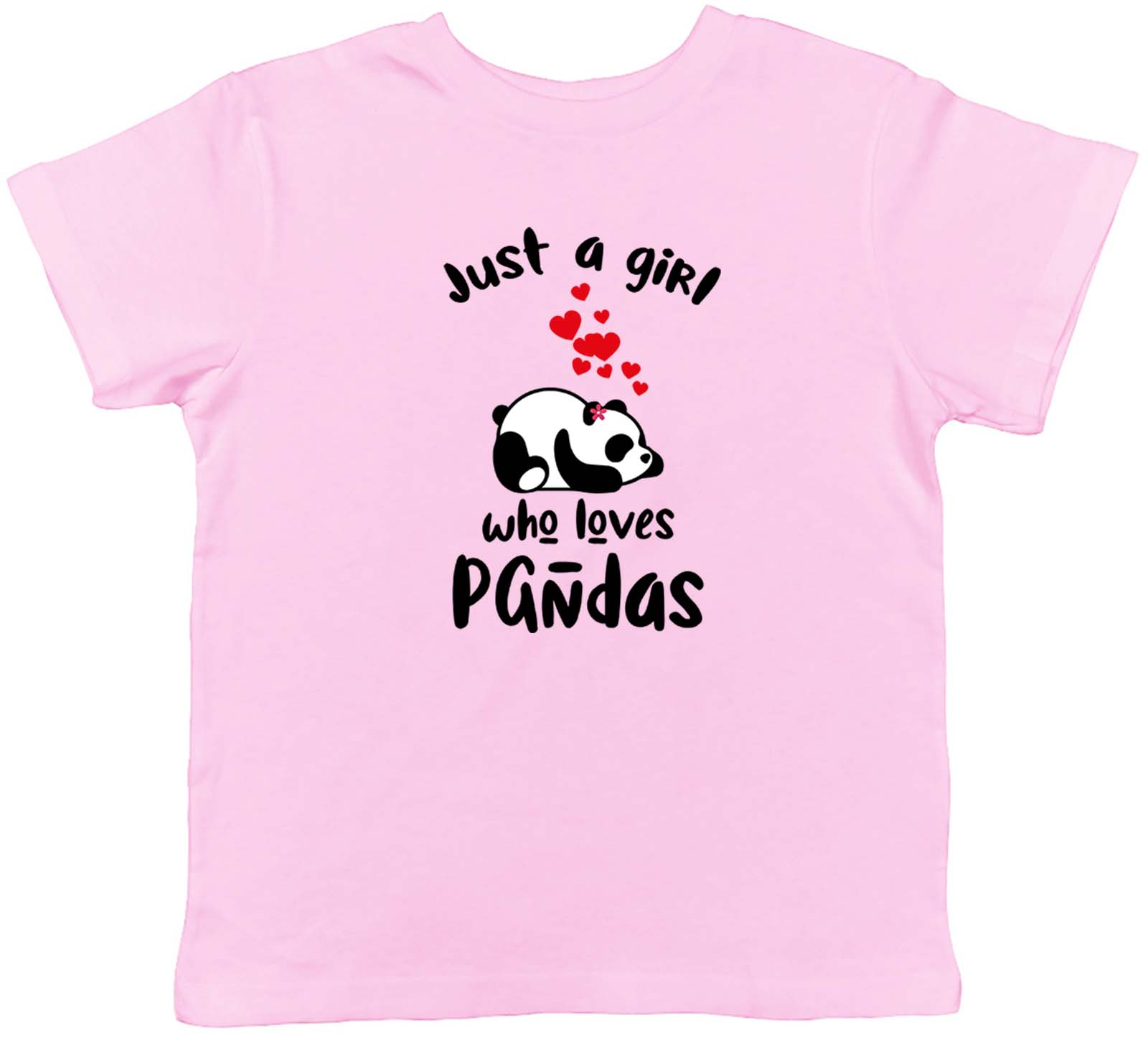 

Girl Who Loves Pandas Kid T-Shirt Jungle Wildlife Safari Children Boy Girls Gift 160