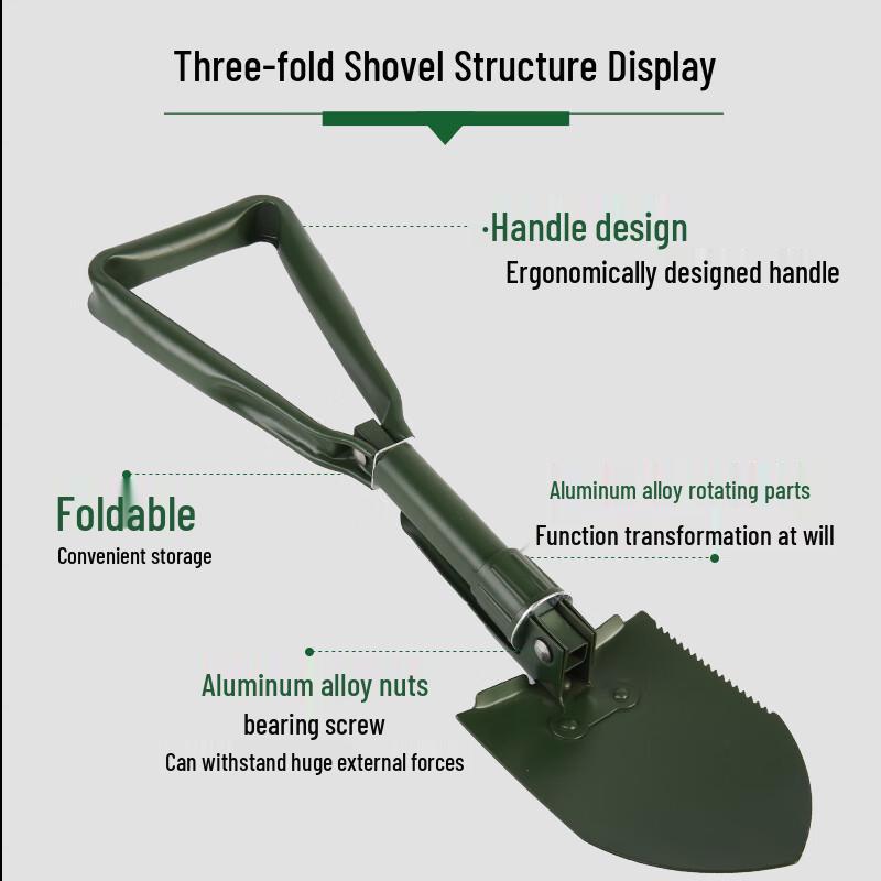 Hechi Multi-function Folding Camping Shovel