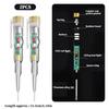 Testers de tension, 2pcs Testeur de tension stylo 24-250V Détecteur de tension de tournevis sans contact à haute sensibilité