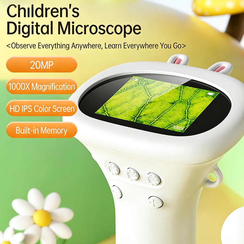 Kids' Digital Microscope - STEM Learning Tool for Curious Young Scientists