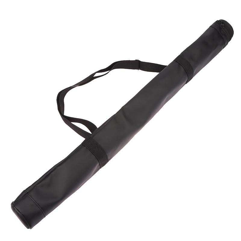 Artificial Leather Rod Box Pool Cue Storage Bag Cue Sticks Bags Foldable Adjustable Shoulder Strap Billiard Rod Sleeve