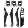 Inner Door Panel Handle Pull Trim Cover Set For BMW 5 Series F10 F11 520 523 535