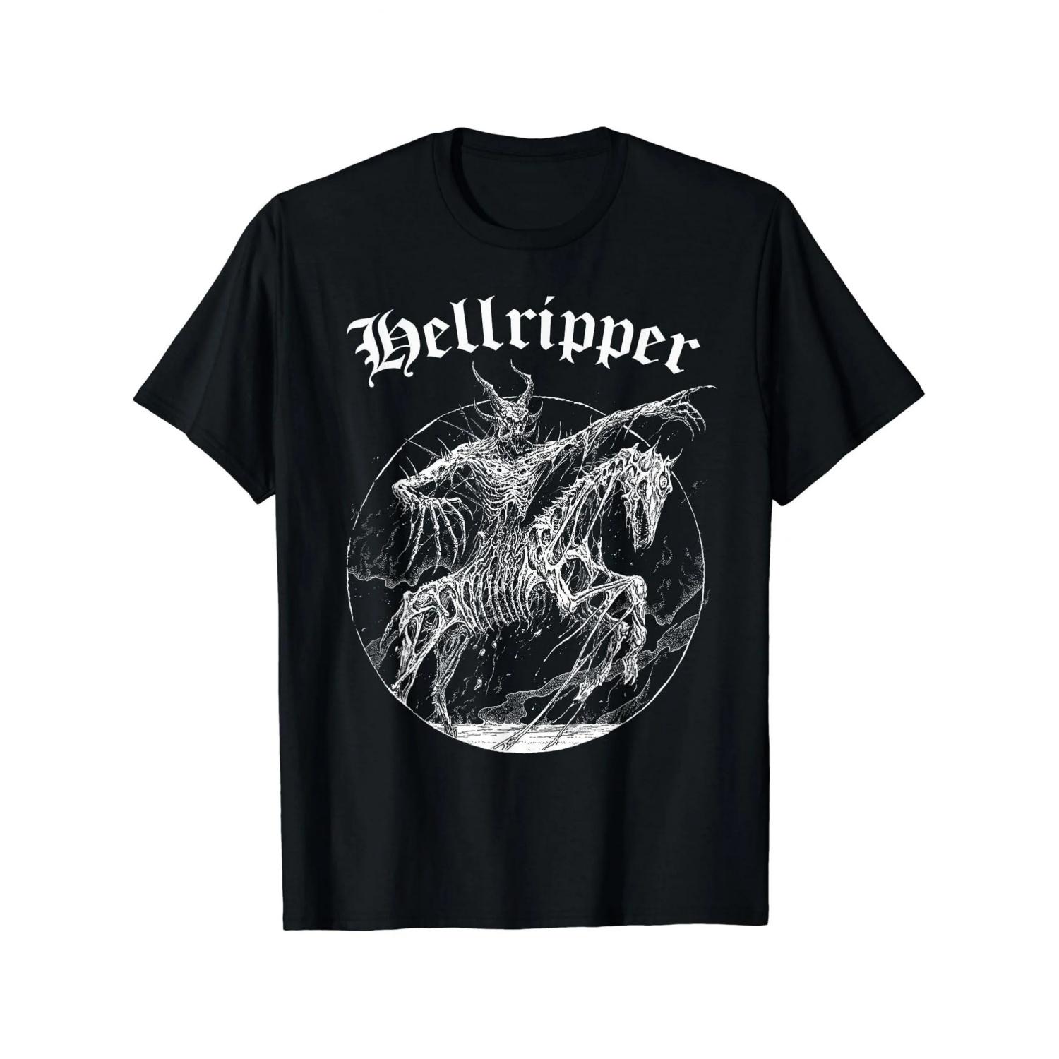 

Hellripper Ghost Men s T-shirt _ Gothic Celtic Devil Printed Black T-shirt, Suitable for Concerts, Casual Wear, and Daily Wear XXXXXL чорний