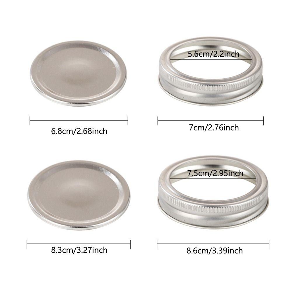 20Pcs Split-type Replacement Rings Secure Mason Canning Lids Reusable Mason Jar Lids  Glass Jar
