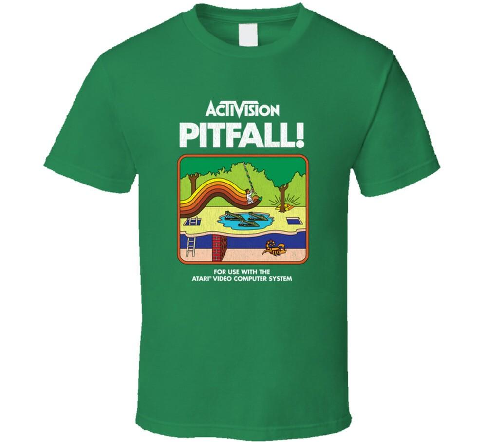 Pitfall, T-Shirt, Classic, Game, Video, Atari, Activision, Retro, 1980's