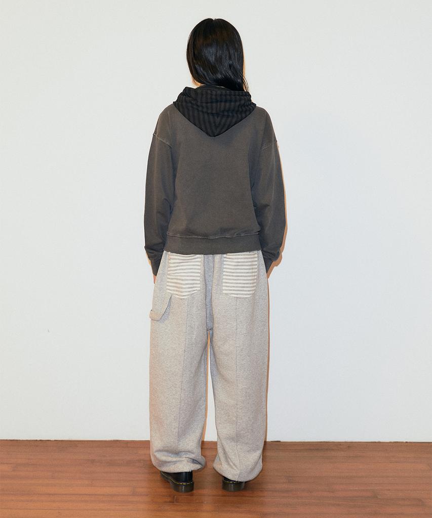 MAHAGRID Stripe Pocket Sweat Pant Gray(Mg2Ffmpa08A)