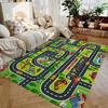 VIKAMA Urban Traffic Car Play Mat Children Non-Slip Play Crawling Mat Soft Easy Clean Living Room Bedroom Carpet Home Decoration