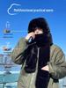Men's Winter Set: Hat, Scarf, Ear Muffs with Plush Lining
