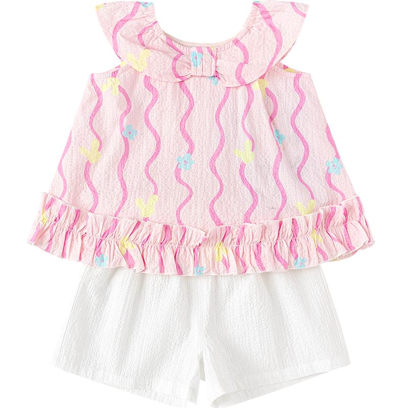 Balabala BalaOne Baby Girl s Summer Two-Piece Set 80