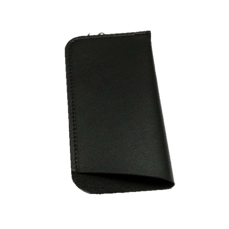 Portable PVC Leather Eyeglass Case - Slant Mouth Design for Sunglasses & Reading Glasses.