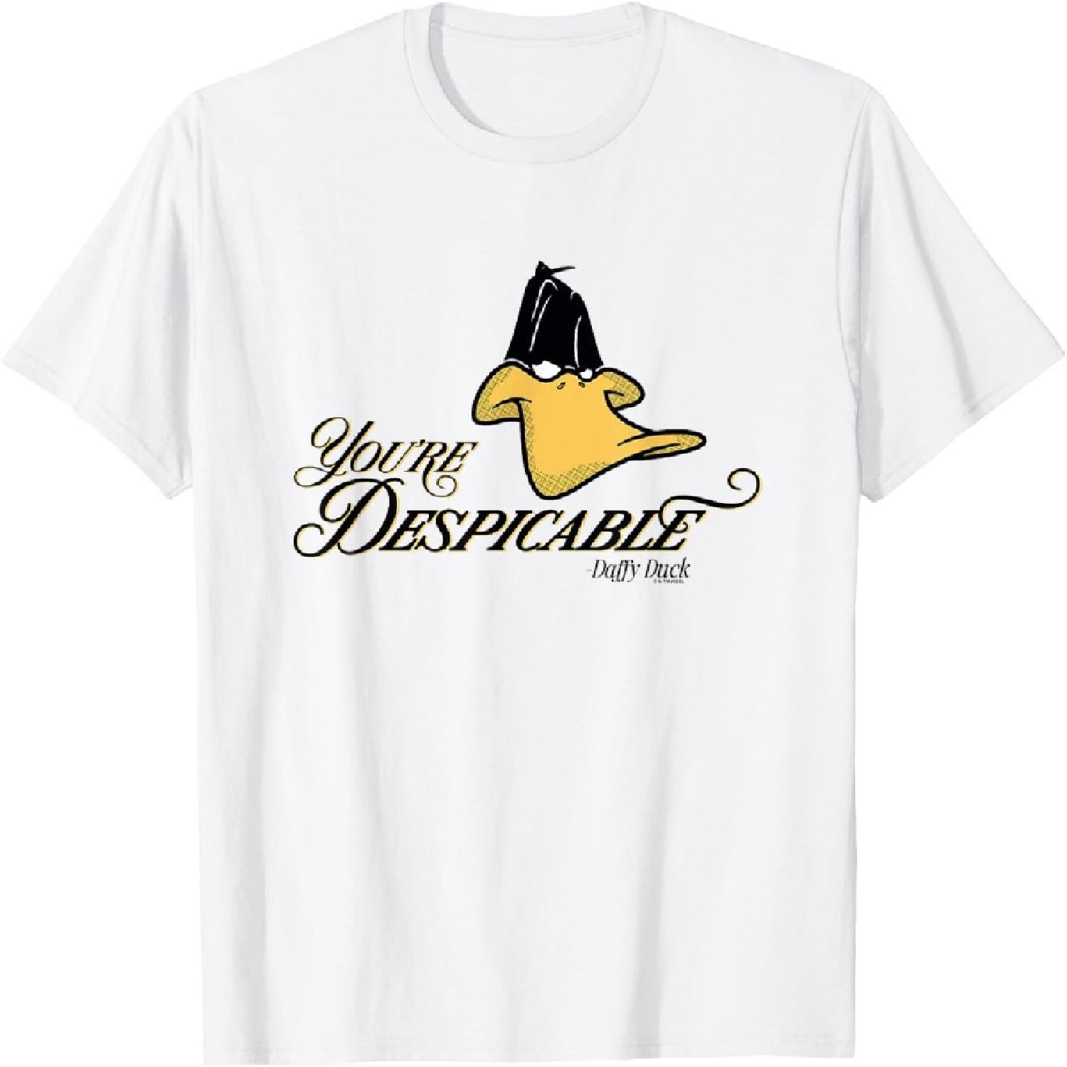 Looney Tunes Daffy Duck You re Despicable Classic Quote T-Shirt S