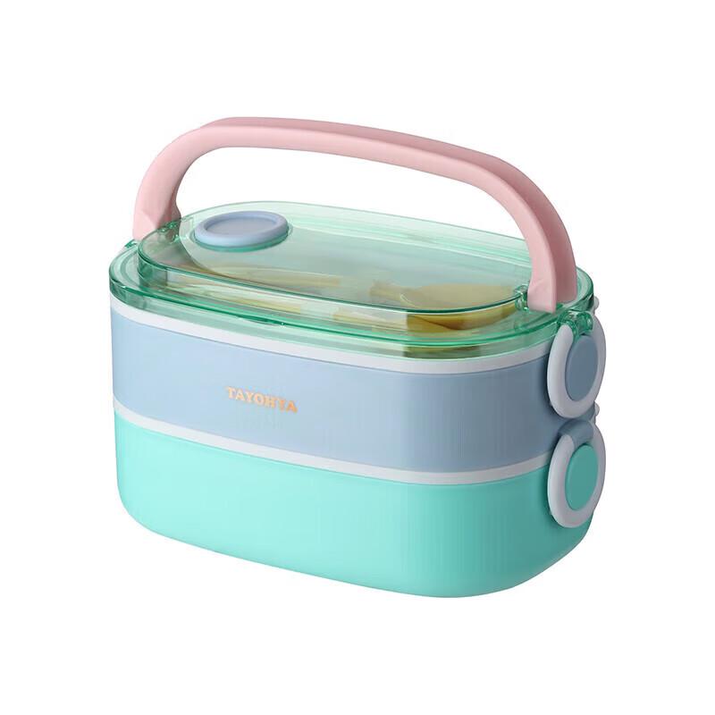 TAYOHYA Colorful Double-Layer Stainless Steel Lunch Box
