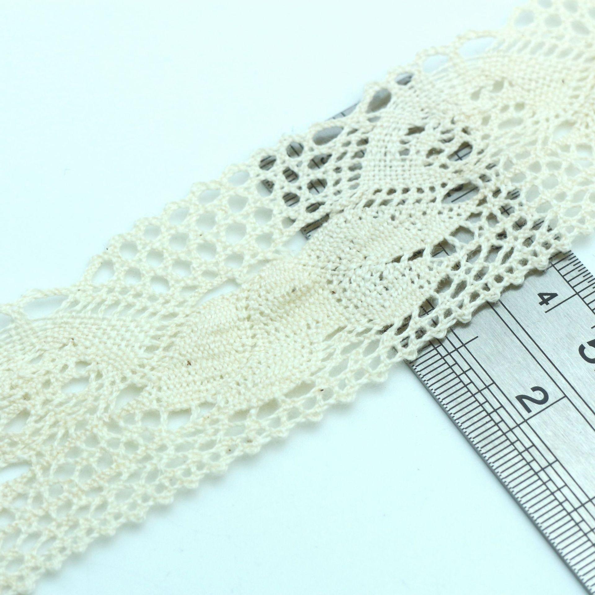 

Hollow Cotton Thread Lace Handmade Diy Decorative Lace Strap Clothing Clothes Tablecloth Curtains Fabric Material Lace Edge JM2401145