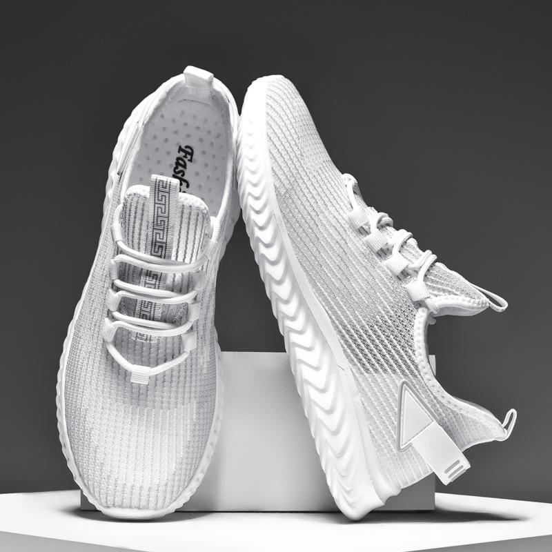 

Mens Sneakers Summer Breathable Athletic Shoes Men Lightweight Comfortable Walking Running Sneakers Tenis Zapatillas Hombre 48 білий
