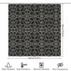 Modern Bath Shower Curtain With Black White Geometric Pattern Decorative Fabric Waterproof Rainproof Shower Panels Home Supplies
