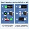 2-in-1 Wireless CarPlay Dongle Wired To Wireless Android Auto Adapter AI Smart Box Car Intelligent Systems For Car With CarPlay