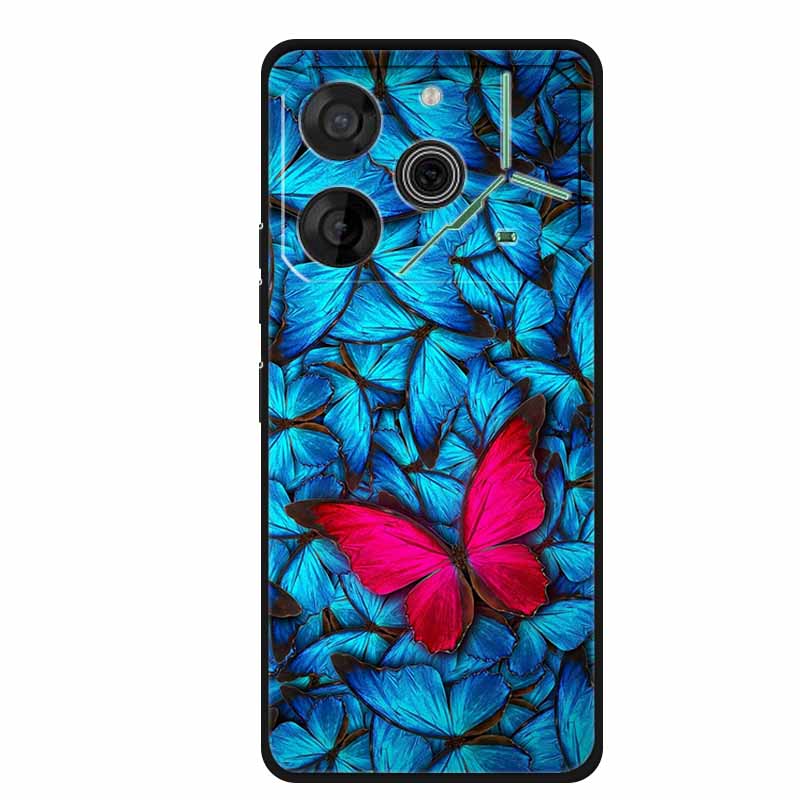 Für Tecno Pova 6 Neo Hülle Tiere TPU Weiches Silikon Rückabdeckung Handyhüllen für Tecno Pova 6Neo 6,78" Stoßfest Wolf Cool funda