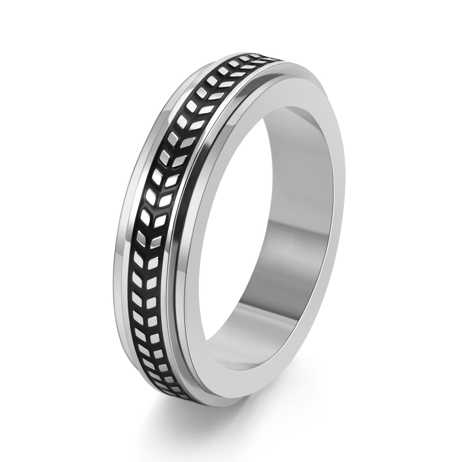 2026 Men s and Women s Small Fresh Olive Leaves Rotatable Ring Small Fragrant Wind Jewelry Ring no. 6 серебряный